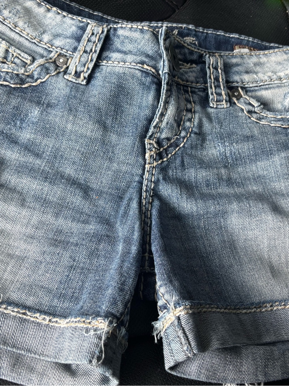 Silver Mackenzie short women’s W 27 Light Blue Boyfriend Denim Shorts